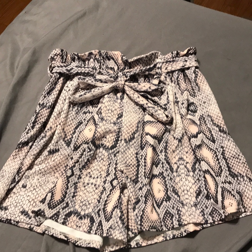 High Rise Tie Shorts